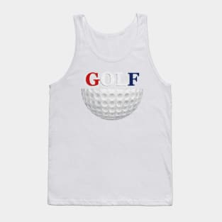 Sliced Golf Ball 1 Tank Top